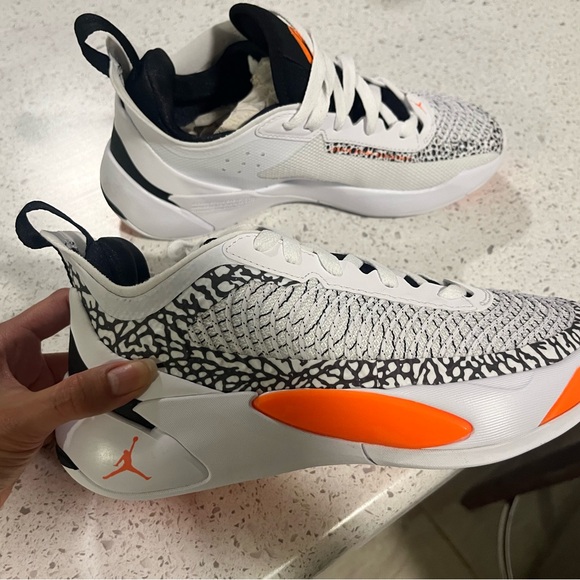 Jordan White and Black Sneakers - Picture 3 of 3